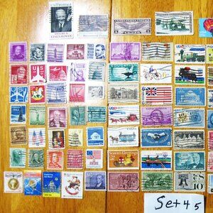COPY - Lot Of 100 Assorted U.S. Stamps mostly from 1950 through 1981